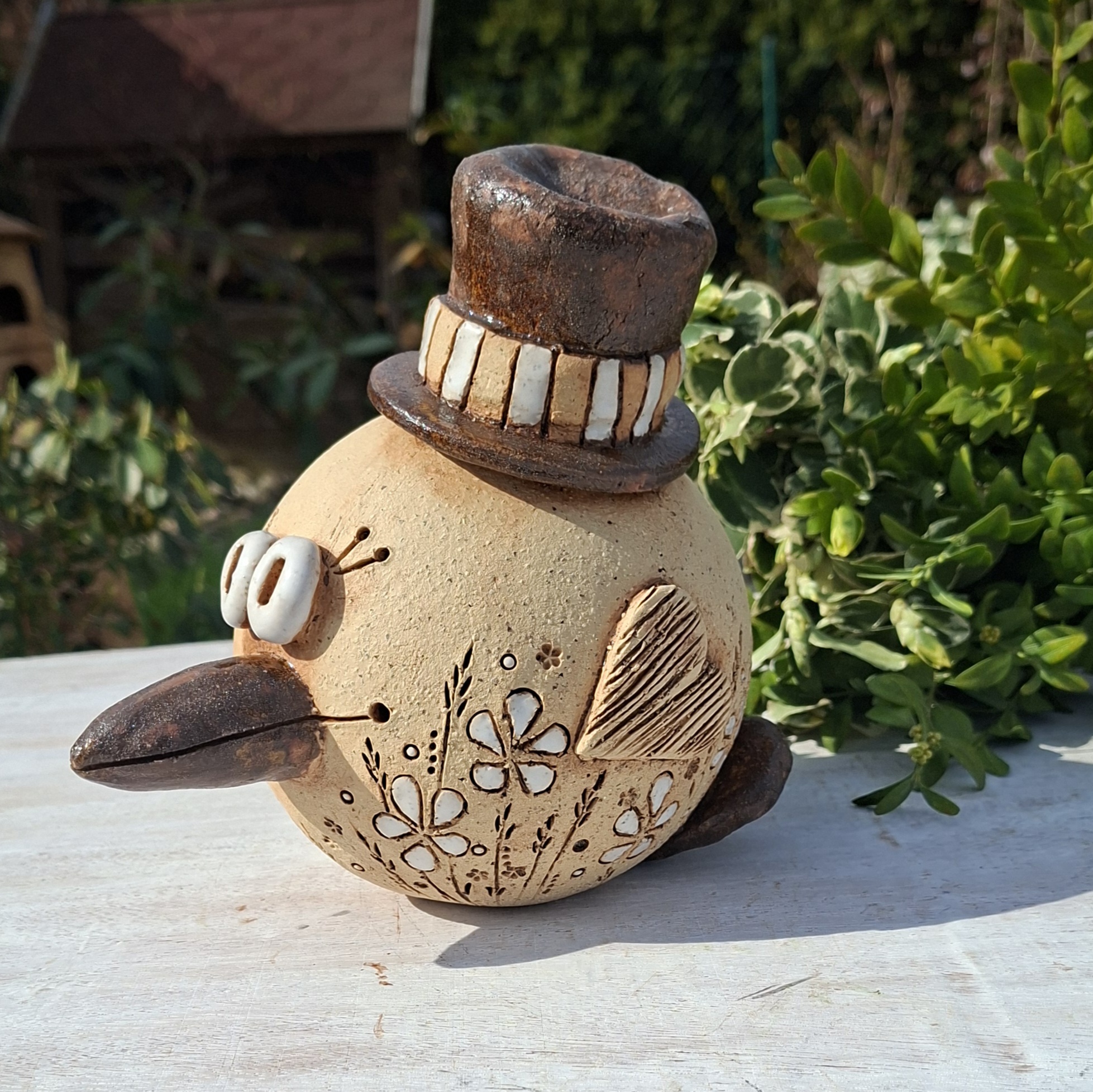 Pták s kloboukem 1.