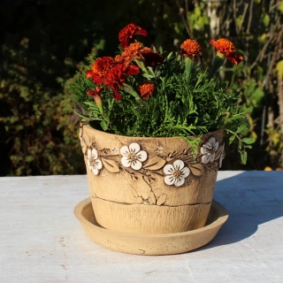 Velké bílé kytičky - vel. 1